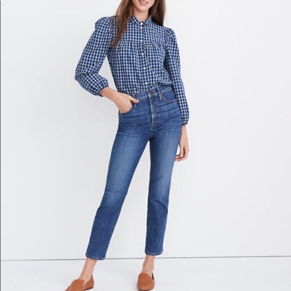 Madewell High Rise Stovepipe Jeans